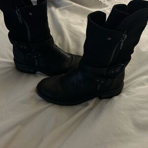 Women's Black Leather Boots